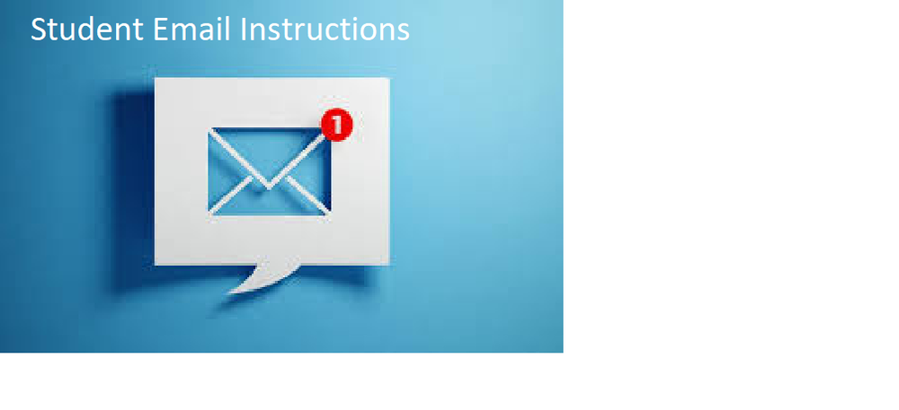 Picture of Envelope with Student Email Instruction Typed