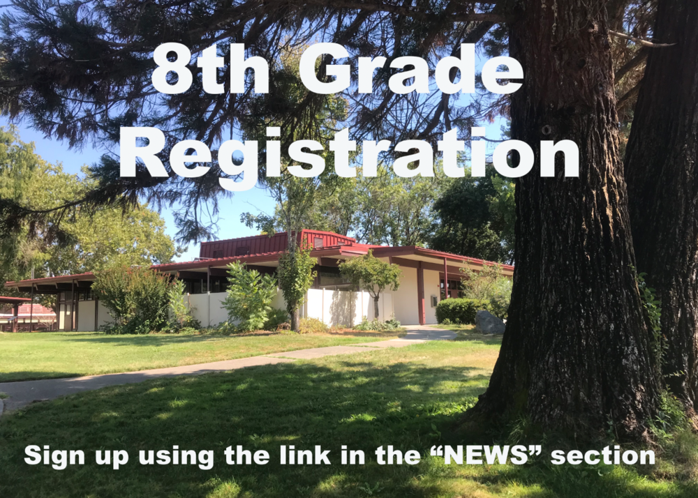 8th Grade Registration