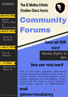 Ethnic Studies Class to Host Community Forums